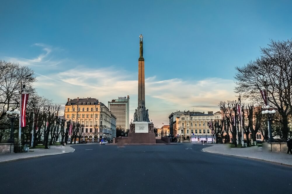 Letland Vrijheidsmonument in Riga