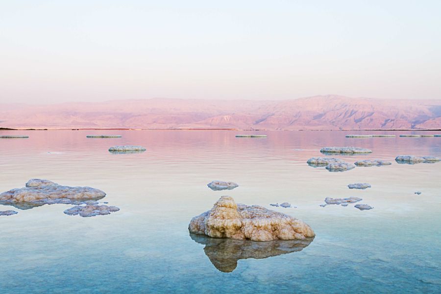 Jordanie Israel en Palestina De dode zee zoutwater