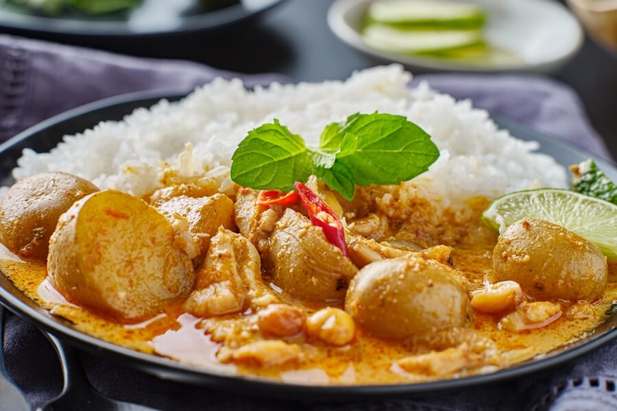 Thailand Eten Massaman Curry